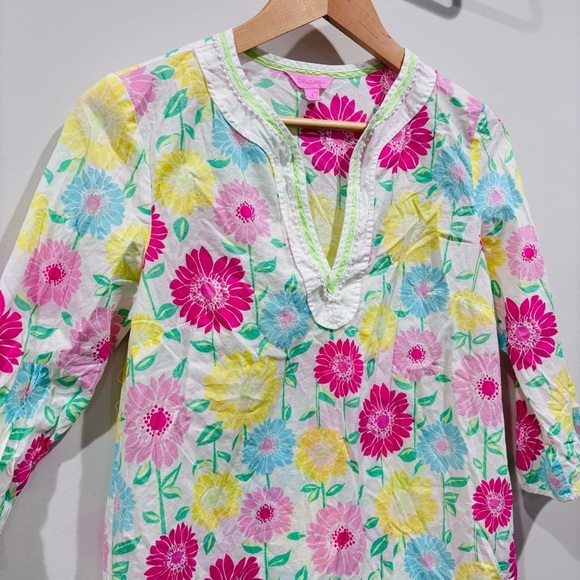 Lilly Pulitzer Floral Tunic Swim Coverup Tunic‎ Size S - Picture 3 of 7